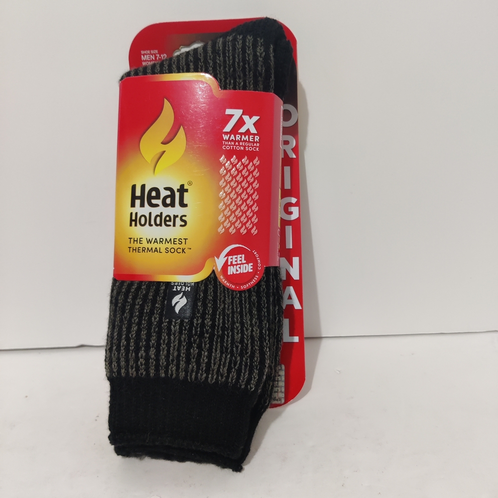 Heat Holders Men’s Thermal Athletic Socks — Black